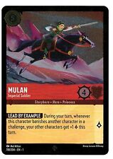 Disney Lorcana The First Chapter Super Rare Foil #118 Mulan - Imperial Soldier picture
