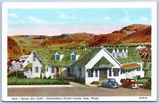 Postcard WA Washington Green Hut Cafe Overlooking Grand Coulee Dam P8G picture