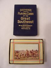 EXTREMELY RARE Sealed GREAT SOUTHWEST SOUVENIR PLAYING CARDS by FRED HARVEY picture
