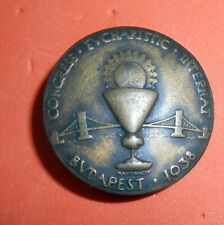 SE24 Hungarian pin dated 1938 Budapest Congress Eucharistic Internat picture