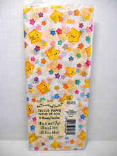 Vintage American Greetings CARE BEARS STARS Birthday Party TISSUE PAPER Wrap picture