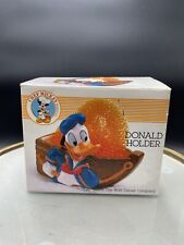 Vintage Donald Duck Ceramic Dish Sponge Soap Paper Clip Holder Chef Mickey NIB picture