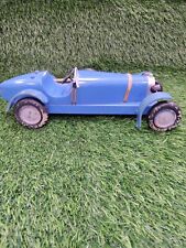 Vilac 14” Model Car 1934 Bugatti Type 59 Aroutcheff Blue Wooden Made In France picture