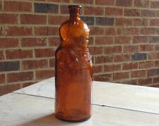 Vintage 1930s OLD SOL Bleach Co. FIGURAL ELEPHANT BOTTLE Amber Baltimore MD picture