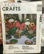 McCall's Crafts 1995 Vintage Ribb-Itt By Faye Wine Uncut 7482  picture