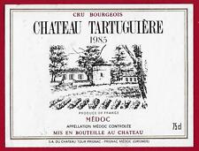 77/42 label Bordeaux MEDOC CHÂTEAU TARTUGUIERE Cru Bourgeois 85 Prignac picture
