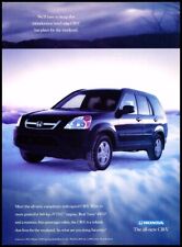 2002 Honda CRV CR-V Real Time 4wd - Original Advertisement Print Car Art Ad D123 picture