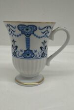 Avon 1984 source of collectible miniature blue white gold trimmed tea cup  picture