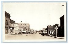 c1910s Main Street View Pacific Hotel Cafe Cars RPPC Unposted Photo Postcard picture