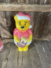 RARE VINTAGE WINNIE THE POOH 43 INCHES BLOW MOLD HOLIDAY CHRISTMAS YARD DECOR picture