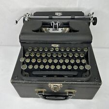 Vintage 1940 's Royal Quiet De Luxe Portable Typewriter with Case picture