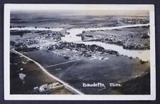 Baudette Minnesota Birds Eye View Real Photo Post Card 1-19 picture