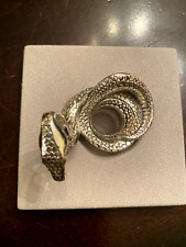 Christofle Snake Paperweight Silver Plate Sculpture 5.7 Ounces 2.25 Inch X 2 In picture