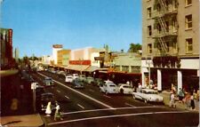 Vintage Postcard Street View Downtown Modesto California A5 picture