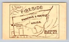 Blowing Rock NC-North Carolina, Fireside Pancake Waffle House Vintage Postcard picture