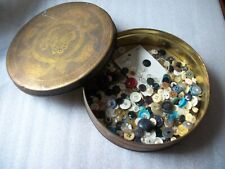 Vintage 1940's-1950's Buttons - Variety of Sizes & Colors in Vintage 1940's Tin picture