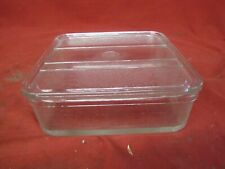 Vintage 1930s General Electric Refrigerator Glass Storage Square Dish picture