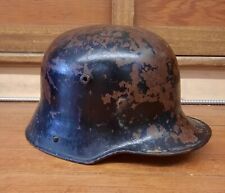 Original WWI German M16 Helmet Painted Imperial WW1 Machine Gunners Helmet picture