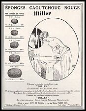 Vintage Print Art ad 1927 MILLER Leonnec Red Bath Sponges Advertising picture