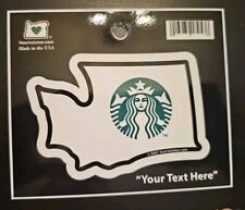 Starbucks Coffee WA State Die Cut Sticker Prototype RARE picture