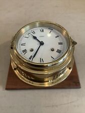 WORKS Vintage Hoffritz Germany Navy Ships Wall clock Marine Brass picture