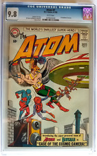 ATOM #7 CGC NM/MT 9.8 DC 1963 HIGHEST GRADED, 1ST HAWKMAN CROSSOVER, WHITE PAGES picture