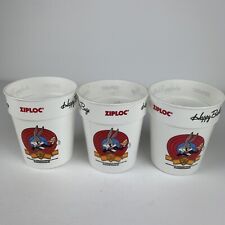 Vintage Ziploc Happy 50th Birthday Bugs Bunny 3 Plastic Cups 1990 Warner Bros picture