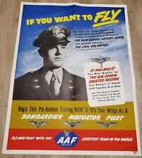 Original World War 2 USAAF Recruitment Poster Army Air Corps WW2 picture