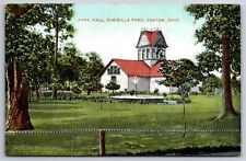 Canton Ohio~Nimisilla Park~Park Hall~Fountain~c1910 Postcard picture