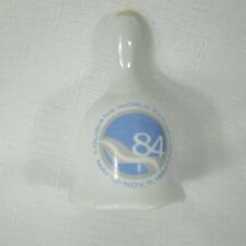 Vintage 1984 Louisiana World's Exposition Fair Ceramic Bell Souvenir 3.5 x 2 in picture
