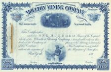 Moulton Mining Co. - Stock Certificate - Mining Stocks picture