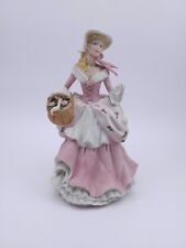 Wedgwood Figurine Lady with Pink Dress With Rose Basket picture