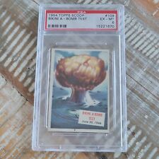 1954 Topps Scoop Atomic A Bomb Test  Bikini Island RC PSA 6 EX-MT Nuclear Rookie picture
