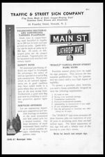 1941 Traffic & Street Sign Co-Flagpoles-Newark NJ-1940s VTG photo trade print ad picture