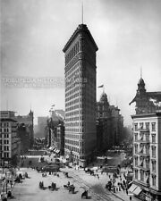 Historic 1905 NYC Flatiron Building Photo New York City Architecture Skyscraper picture