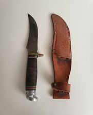 vintage Western L39 Boulder, Colo. USA fixed blade knife & sheath  picture