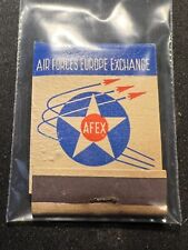VINTAGE MATCHBOOK - AIR FORCE EUROPE EXCHANGE - AFEX - UNSTRUCK picture