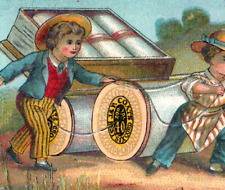 1881 J&P Coats' Thread Children Spool Cart Wagon Needle & Thread Numbers P85 picture