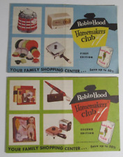 Vtg 1956 Robin Hood Flour Homemakers Club Merchandise Catalog 1st & 2nd Edition. picture