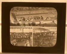 Magic Lantern Glass Slide Airplane Autogiro Pitcairn Factory Autogyro Helicopter picture