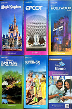 NEW 2023 Walt Disney World Theme Park Guide Maps 5 Maps + Genie Newest Available picture