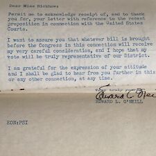 Edward L. O’Neill - House of Representatives Typed Letter - Feb. 9, 1937 picture
