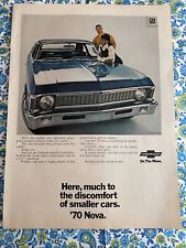 Vintage 1969 Chevy Nova Print Ad Introducing The 1970’s Model Nova picture