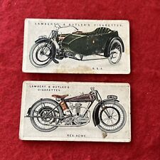 1923 Lambert & Butler “Motor Cycles” Tobacco Card Motorcycle Lot (2)   P-F picture