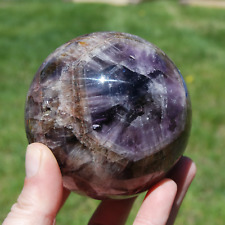 3.4in 1.9LB XL Super Seven Cacoxenite Crystal Sphere, Super 7 Amethyst Cacoxenit picture