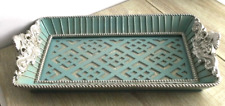 Vintage Verdigris with Silver French Style Vanity Perfume Tray 11