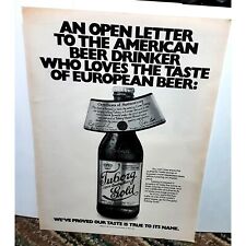 1979 Tuborg Gold European Style Beer Vintage Print Ad 70s Original picture