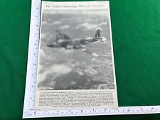 Vickers Armstrong Warwick Transport aeroplane RAF cutting 1944 picture