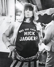 KEITH RICHARDS Who The F Is Mick Jagger Shirt Rolling Stones 8x10 Photo picture