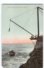 Treacherous Hamakua Coast Ship's Landing Postcard ~ HAWAII Sugar Mill -L1 picture